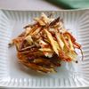 カリっとやみつき!さつまいもと人参のかき揚げ