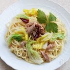 白菜とツナの和風ぺぺロンチーノ