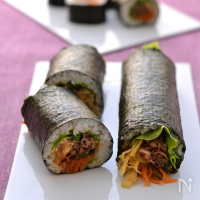 ビビンバ風恵方巻