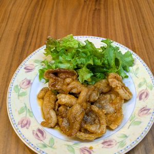 るるる♪の作ってみた!投稿(豚こまで簡単！【油淋豚】家族が爆食べ♪)