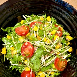 michuの作ってみた!投稿(＼混ぜるだけ／加熱なし5分【水菜とトマトの和風ツナサラダ】)