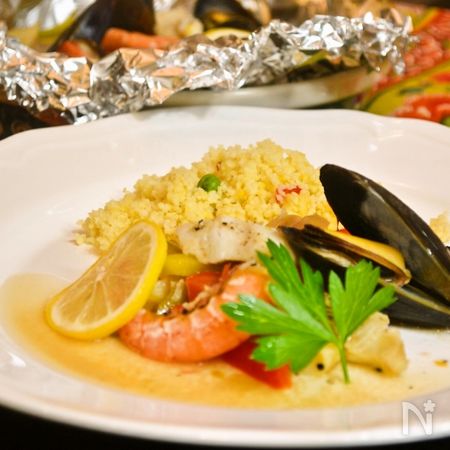 鍋不要のミラクル パエリア 漁師風 キノアガーリックピラフ By Little Darling レシピサイト Nadia ナディア プロの料理家のおいしいレシピ