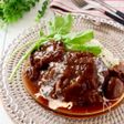 圧力鍋で＊牛すね肉の赤ワイン煮込み