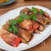 夏野菜の肉巻きバルサミコソース