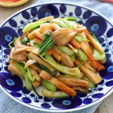［ちくわと青梗菜と舞茸のバター醤油炒め］すぐできる！簡単副菜