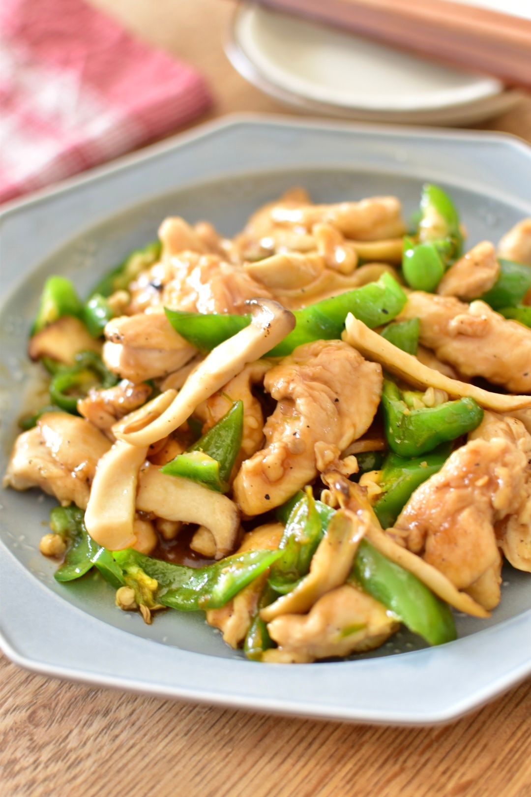 ささみでチンジャオロース風]エリンギ入りでヘルシー♪ | レシピサイト