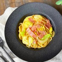 キャベツとベーコンの和風パスタ