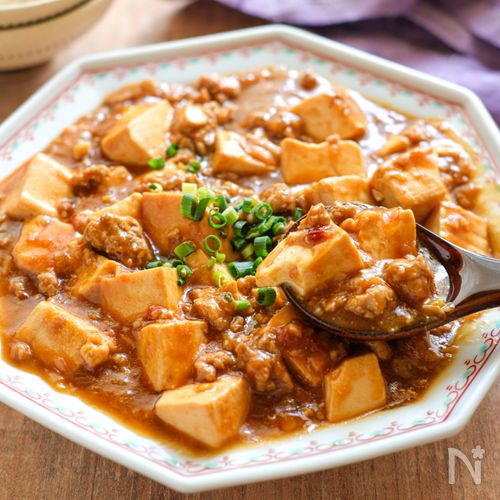【米粉で作る手作り麻婆豆腐】とろみづけ簡単！