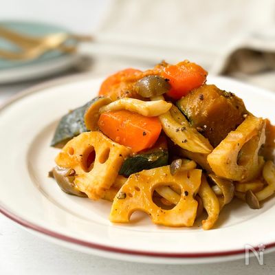 煮物より美味しい!?【根菜のガリバタホットマリネ】