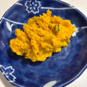 ☆htm☆の作ってみた!投稿(材料3つ！レンジで作るお惣菜屋さんの味かぼちゃサラダ)