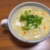 こむぎの作ってみた!投稿(春雨と豆腐のふわふわたまごスープ)