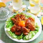 春キャベツと鶏肉の味噌ごまガーリック！お酒にも！白めしにも！