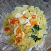 鶏皮坊主の作ってみた!投稿(ほうれん草とキャベツのごまマヨたまごサラダ)