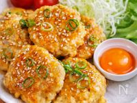 シャキふわ♡【鶏れんこんつくね】食感が楽しい♪