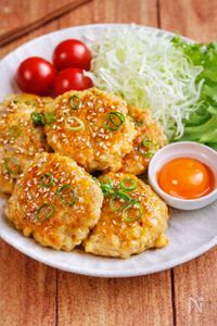 シャキふわ♡【鶏れんこんつくね】食感が楽しい♪