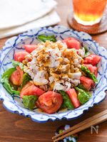【トマトのだしカレー冷しゃぶ】簡単！夏のひんやりメインに♪
