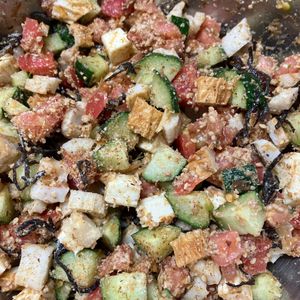 ここあの作ってみた!投稿(【トマトときゅうりのチーちくおつまみ】調味料要らずで激旨♪)