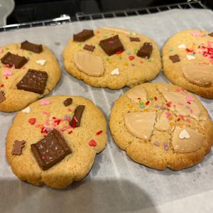 ryocoの作ってみた!投稿(ホケミで簡単♪【いちご風味チョコチャンククッキー】)