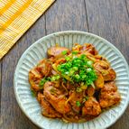 鶏レバーの生姜焼き風炒め＊貧血予防♪新陳代謝促進！