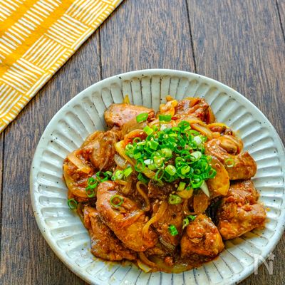 鶏レバーの生姜焼き風炒め＊貧血予防♪新陳代謝促進！
