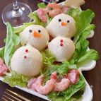 【雪だるまトマトサラダ】可愛いすぎる♡クリスマスに🎅