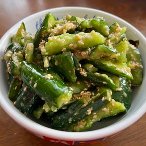 Shinoの作ってみた!投稿(バリうま♡きゅうり《にんにく味噌和え》やみつきおつまみ)