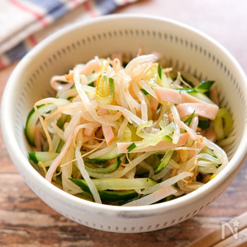 【もやしのさっぱり和風サラダ】和にも中華にも♪節約副菜！