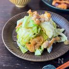 【福岡焼き鳥屋風春キャベツと鶏皮のうまタレ和え】節約