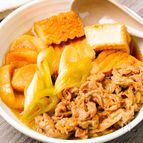 10分で完成！絹揚げじゅわっと肉豆腐