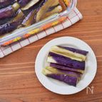 レンジで。なすの煮びたし風
