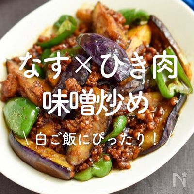 「なすとひき肉の味噌炒め」30選|白ご飯にぴったり!
