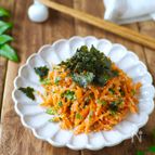 レンジで2分！大葉入りたらこ人参【お弁当・火を使わない]