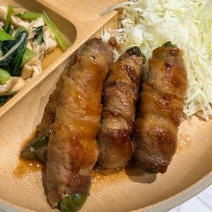 でぃみママの作ってみた!投稿(肉巻きピーマンのバター醤油照り焼き【#作り置き#冷凍保存】)