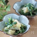 赤うどとクレソンの辛子酢味噌和え