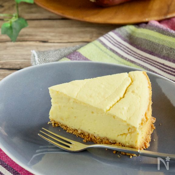 さつまいもチーズケーキ【生クリーム不要ヨーグルト水切り不要】