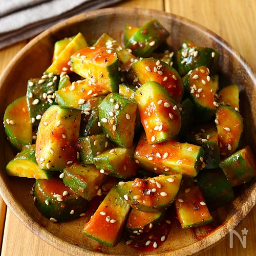 5分で完成！【韓国風旨辛胡麻きゅうり】やみつきの味♩