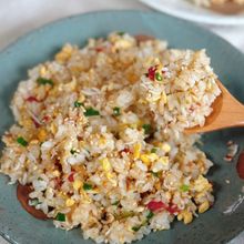 【しらすの和風梅チャーハン】子どももたっぷり食べて欲しい♪