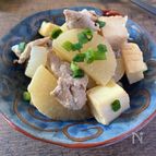 厚揚げ大根の豚こま味噌煮