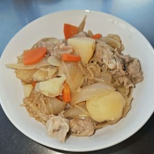 はるにゃんこの作ってみた!投稿(みんな大好き定番和食☆豚こま肉で節約♪『味染み♡豚じゃが』)