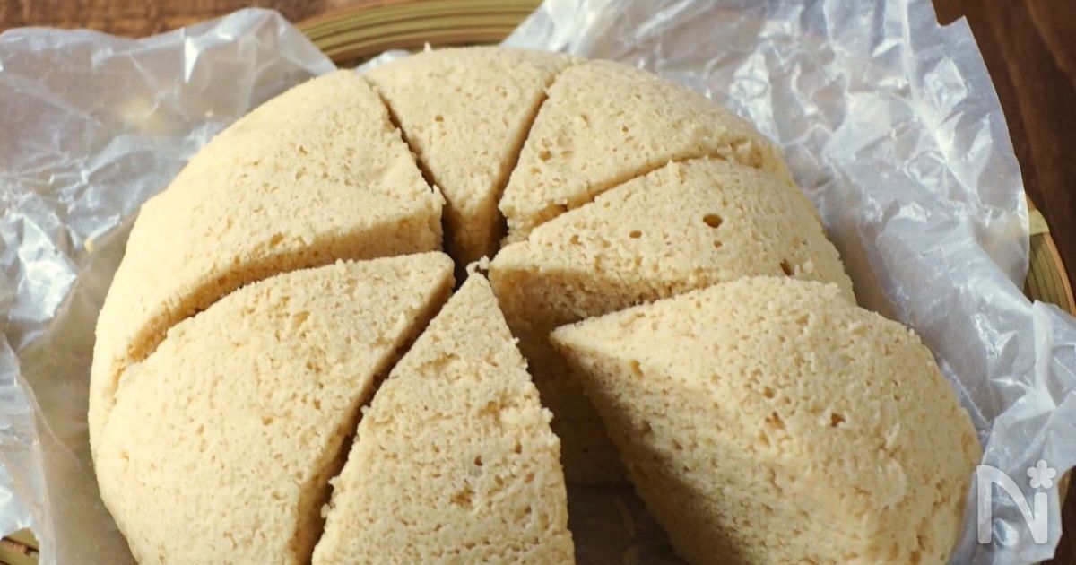 レンジで簡単！低糖質おから蒸しパン【ワンボウル混ぜるだけ】