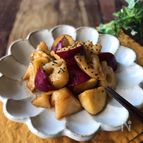 『秋満載♡』さつまいもとれんこんの甘辛炒め