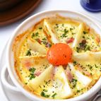 カレー風味が決め手♪『かぶとベーコンの簡単グラタン』