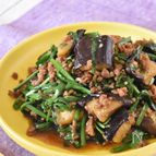 なすとにらのコク旨カレー炒め【作り置き】