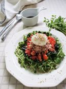 子供も大好き❤わかめ豆苗ツナのコブサラダ風