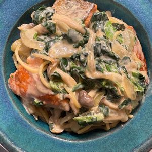 tanu🌿の作ってみた!投稿(【鮭ときのこのクリームパスタ】おうちで簡単カフェごはん♪)