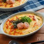 熱々！豆腐と大葉の明太チーズ焼き