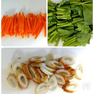 レンジで4分♡ほうれん草とちくわのごま和え】ぱぱっと副菜！ | レシピ  