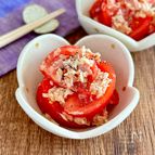 和えるだけ♩トマトとツナとチーズの塩麹サラダ