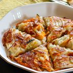 玉ねぎとかぼちゃのカリカリチーズ焼き