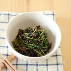 ひじきとツナと豆苗のさっと煮